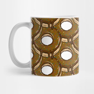 Chocolate Donuts Pattern Mug